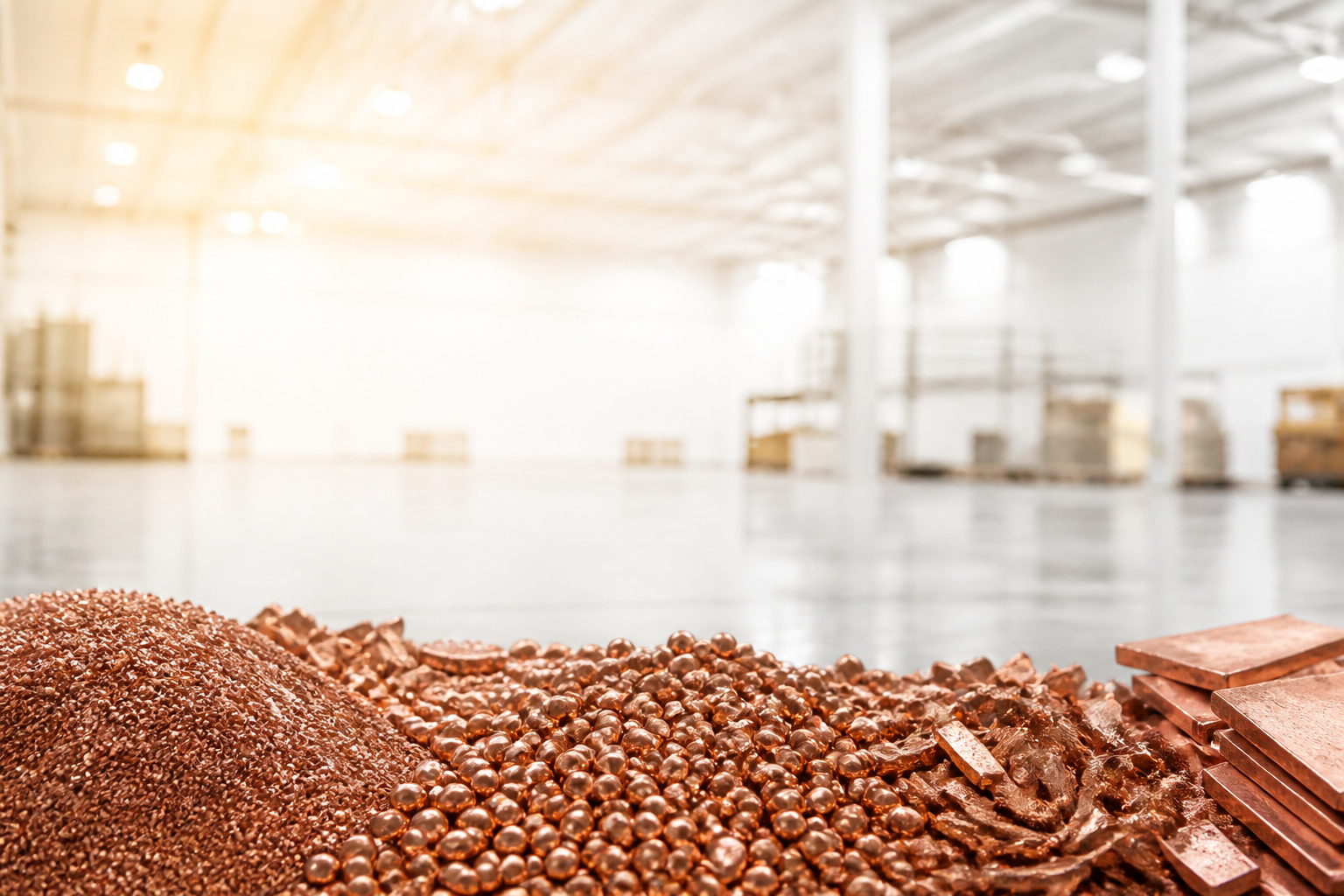 Non-ferrous metal material prepared for quality inspection